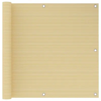 vidaXL Balkonsko platno bež 90x300 cm HDPE