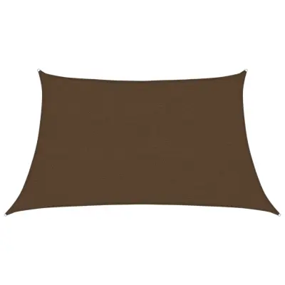 vidaXL Senčno jadro 160 g/m² rjavo 3/4x2 m HDPE
