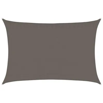 vidaXL Senčno jadro 160 g/m² antracitno 3,5x4,5 m HDPE