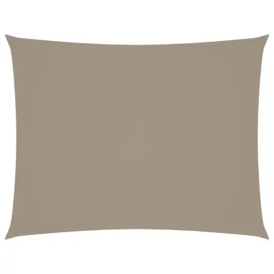 vidaXL Senčno jadro oksford blago pravokotno 6x8 m taupe