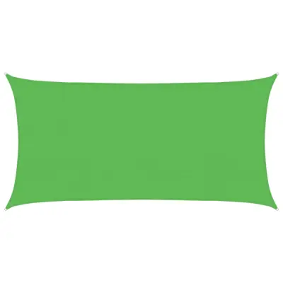 vidaXL Senčno jadro 160 g/m² svetlo zeleno 2x4 m HDPE