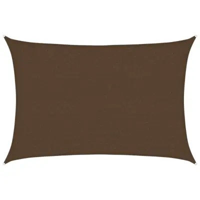 vidaXL Senčno jadro 160 g/m² rjavo 2,5x4 m HDPE