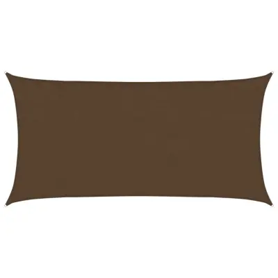 vidaXL Senčno jadro 160 g/m² rjavo 2x4 m HDPE
