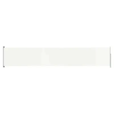 vidaXL Zložljiva stranska tenda za teraso 117x600 cm krem