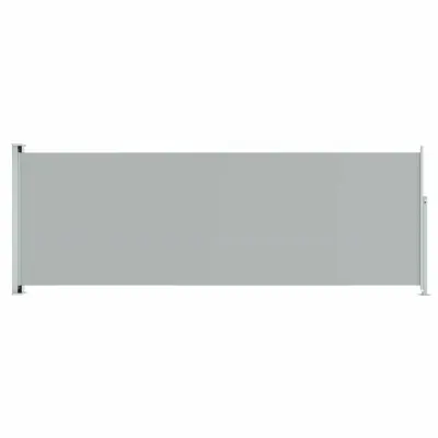 vidaXL Zložljiva stranska tenda za teraso 220x600 cm siva