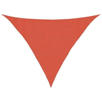 vidaXL Senčno jadro 160 g/m² terakota 3,5x3,5x4,9 m HDPE