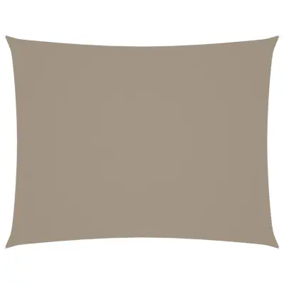 vidaXL Senčno jadro oksford blago pravokotno 5x7 m taupe