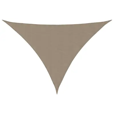 vidaXL Senčno jadro oksford blago trikotno 5x5x6 m taupe