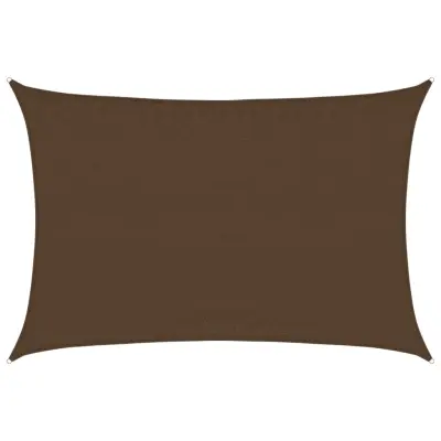vidaXL Senčno jadro 160 g/m² rjavo 3,5x5 m HDPE