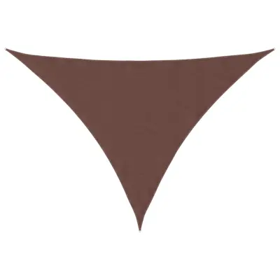 vidaXL Senčno jadro oksford blago trikotno 5x5x6 m rjavo