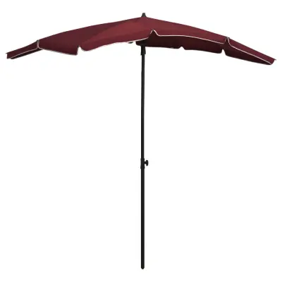 vidaXL Vrtni senčnik 200x130 cm bordo rdeč