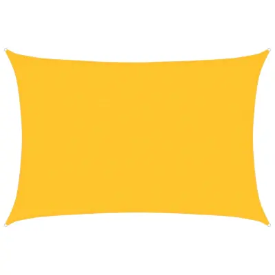 vidaXL Senčno jadro 160 g/m² rumeno 2,5x4 m HDPE