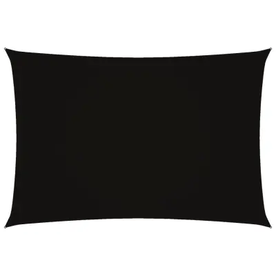 vidaXL Senčno jadro oksford blago pravokotno 2,5x4,5 m črno