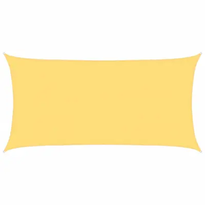 vidaXL Senčno jadro 160 g/m² bež 2x3,5 m HDPE