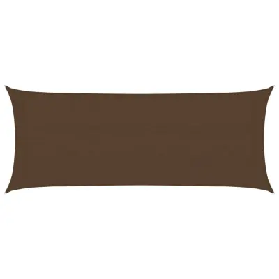 vidaXL Senčno jadro 160 g/m² rjavo 2x5 m HDPE