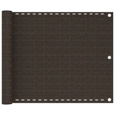 vidaXL Balkonsko platno rjavo 75x400 cm HDPE
