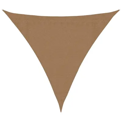 vidaXL Senčno jadro 160 g/m² taupe 3x3x3 m HDPE