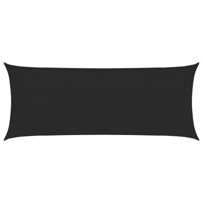 vidaXL Senčno jadro 160 g/m² črno 2x5 m HDPE