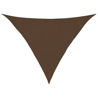 vidaXL Senčno jadro 160 g/m² rjavo 3,5x3,5x4,9 m HDPE