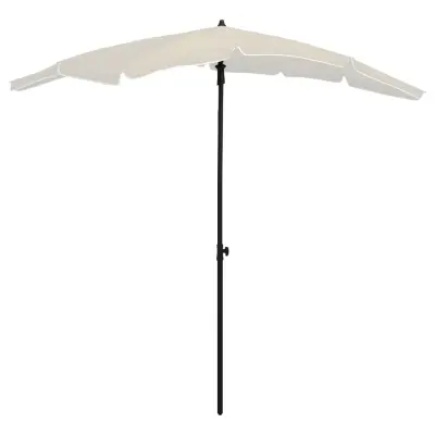 vidaXL Vrtni senčnik 200x130 cm peščen
