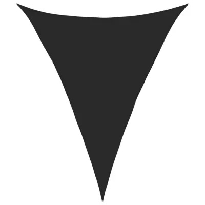 vidaXL Senčno jadro 160 g/m² črno 4x5x5 m HDPE