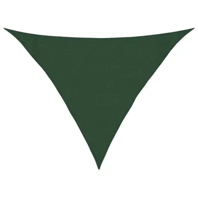 vidaXL Senčno jadro 160 g/m² temno zeleno 3x3x4,2 m HDPE