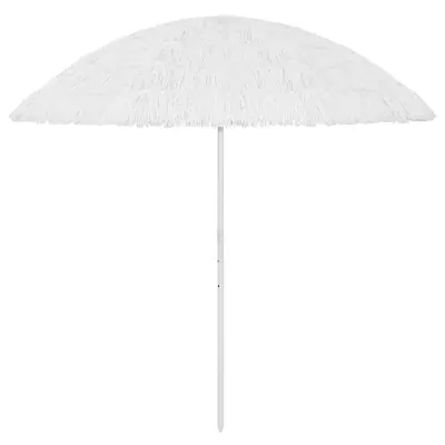 vidaXL Senčnik za na plažo bel 300 cm