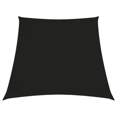 vidaXL Senčno jadro oksford blago trapez 3/5x4 m črno