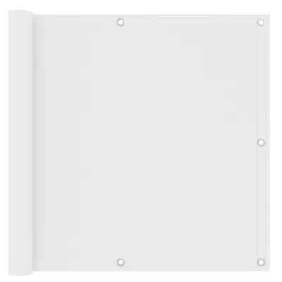 vidaXL Balkonsko platno belo 90x600 cm oksford blago