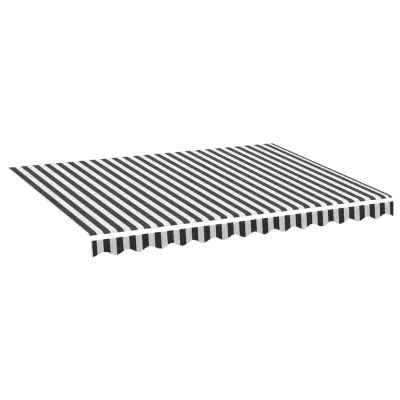 vidaXL Nadomestno blago za tendo antracitno in belo 3,5x2,5 m
