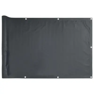 vidaXL Balkonsko Platno Oksford Tekstil 90x600 cm Antracitno