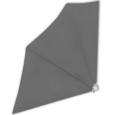 vidaXL Zložljivo stransko platno za balkon sivo 140x140 cm
