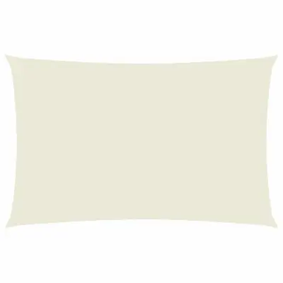 vidaXL Senčno jadro oksford blago pravokotno 2x5 m krem
