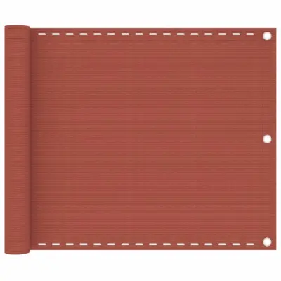 vidaXL Balkonsko platno terakota 75x500 cm HDPE