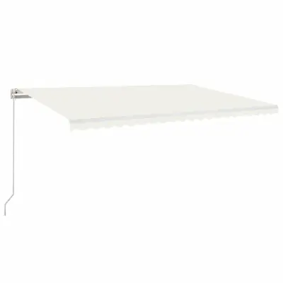 vidaXL Ročno zložljiva tenda 500x300 cm krem