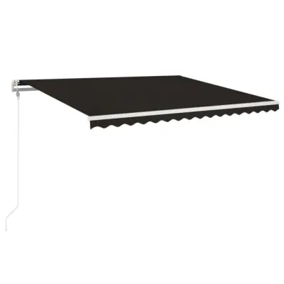 vidaXL Avtomatsko zložljiva tenda 400x350 cm antracitna