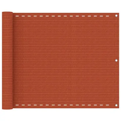 vidaXL Balkonsko platno oranžno 75x300 cm HDPE