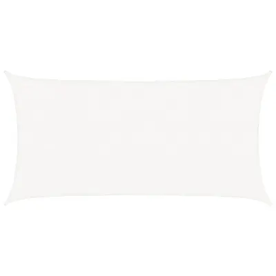 vidaXL Senčno jadro HDPE pravokotno 2x4 m bele barve