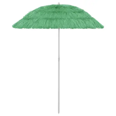 vidaXL Senčnik za na plažo Hawaii zelen 180 cm