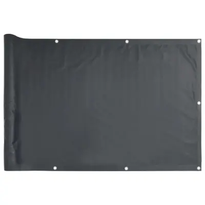 vidaXL Balkonsko Platno Oksford Tekstil 90x400 cm Antracitne Barve