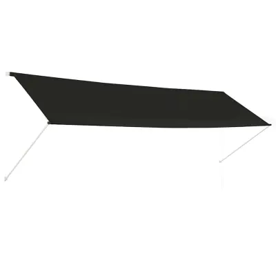 vidaXL Zložljiva tenda 400x150 cm antracit