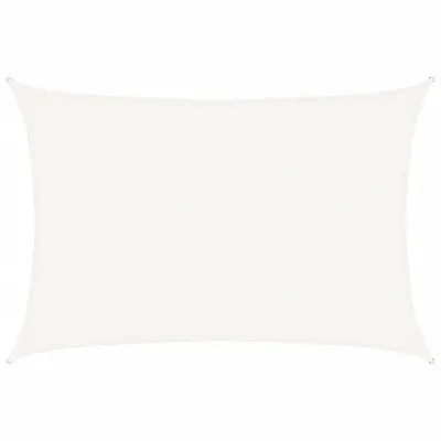 vidaXL Senčno jadro 160 g/m² belo 2,5x3,5 m HDPE