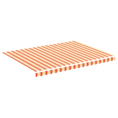 vidaXL Nadomestno blago za tendo rumeno in oranžno 4x3 m