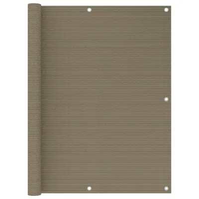 vidaXL Balkonsko platno taupe 120x500 cm HDPE