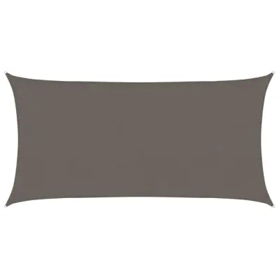 vidaXL Senčno jadro 160 g/m² antracitno 2,5x5 m HDPE