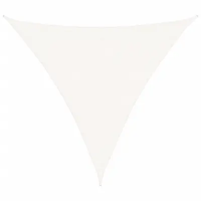 vidaXL Senčno jadro 160 g/m² belo 3x3x3 m HDPE