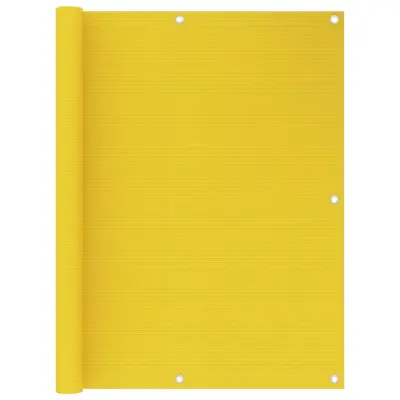 vidaXL Balkonsko platno rumeno 120x300 cm HDPE