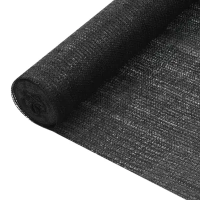 vidaXL Zaščitna mreža črna 3,6x10 m HDPE 75 g/m²