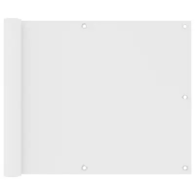 vidaXL Balkonsko platno belo 75x500 cm oksford blago