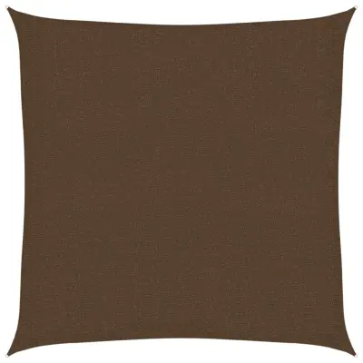 vidaXL Senčno jadro 160 g/m² rjavo 3,6x3,6 m HDPE
